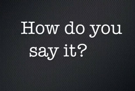VIDEO: How do you say it?