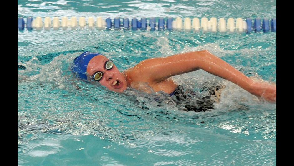 Blue Jays make splash during Homecoming Weekend at first-ever alumni swim meet