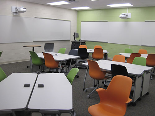 ‘Active learning classrooms’ transform Nicarry Hall first-floor