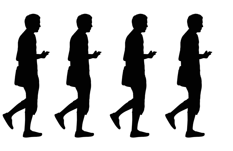 How humans walk when using a cell phone subject of post-grad engineering research
