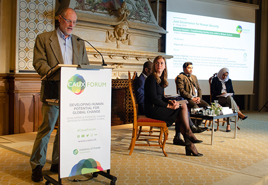 Jon Rudy presents at Caux Forum on ‘Just Governance for Human Security’