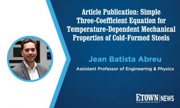 Engineering & Physics Professor’s Article Published in Journal of Structural Engineering