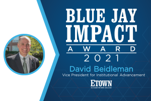 Text Graphic for Blue Jay Impact Award