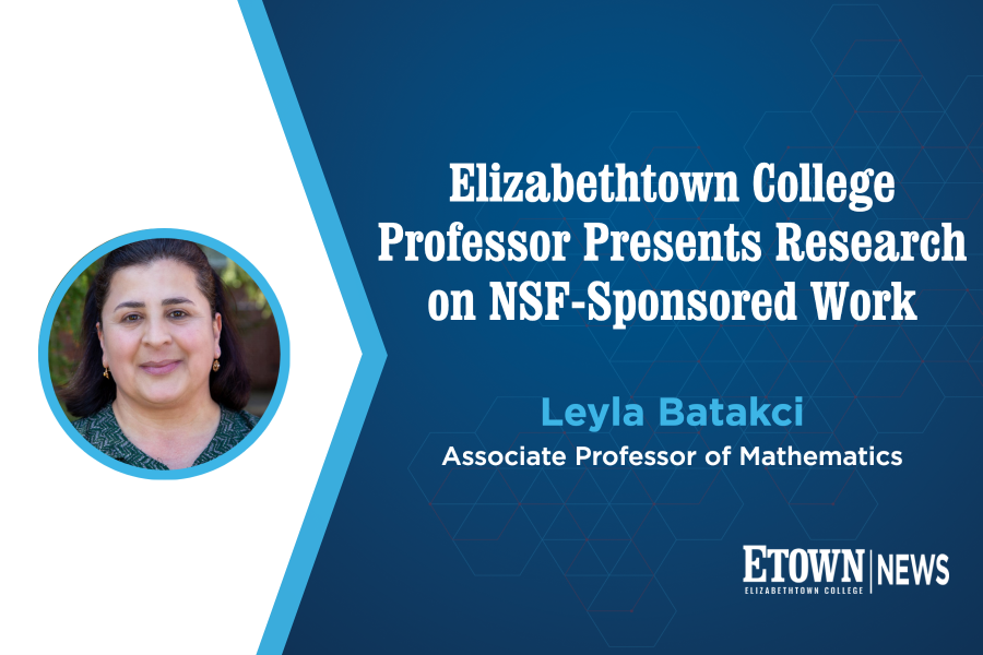 Elizabethtown College Professor Presents Research on NSF-Sponsored Work