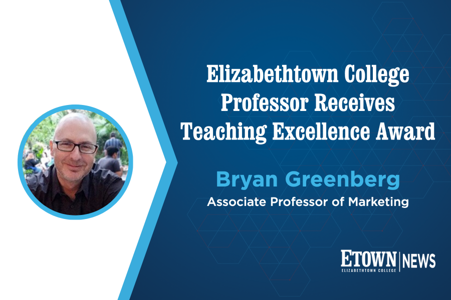 Elizabethtown College Professor Receives Teaching Excellence Award 