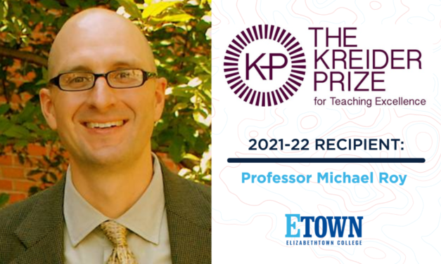 2021-2022 Kreider Prize for Teaching Excellence Recipient Announced