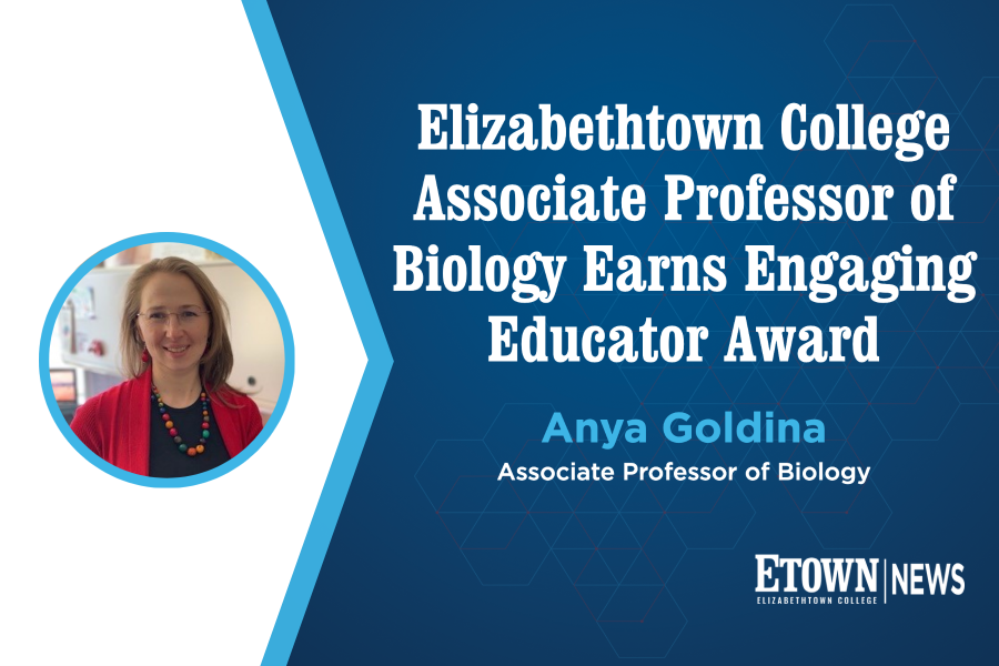 Elizabethtown College Associate Professor of Biology Earns Engaging Educator Award
