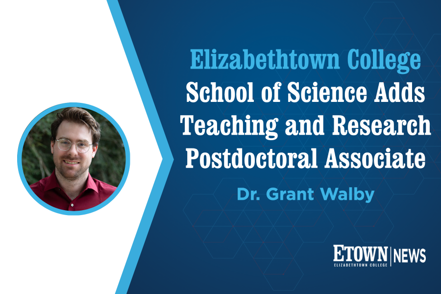 Elizabethtown College School of Science Adds Teaching and Research Postdoctoral Associate