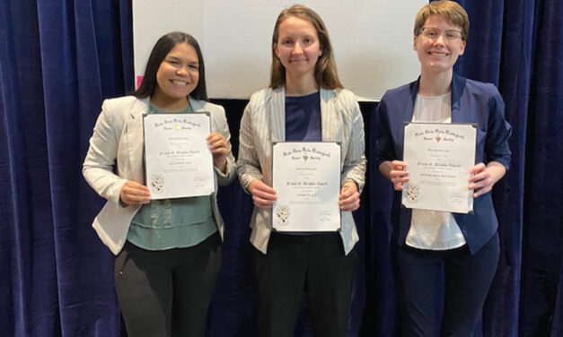 Elizabethtown College Students Present Research at TriBeta Conference; Three Earn Awards