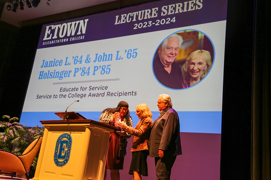Elizabethtown College Honors Educate For Service, Service to the College Award Recipients, During Annual Leffler Lecture