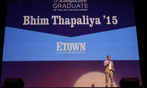 Bhim Thapaliya ’15 Presented with Distinguished Graduate of the Last Decade (GOLD) Award During Homecoming Celebration