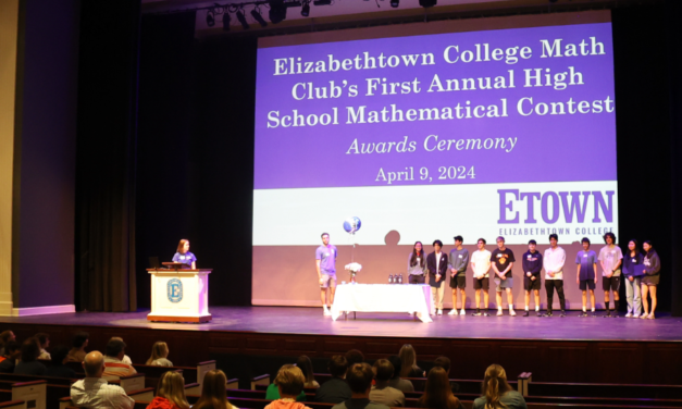 Elizabethtown College Hosts Inaugural Math Contest and Activity Fair for Local High School Students