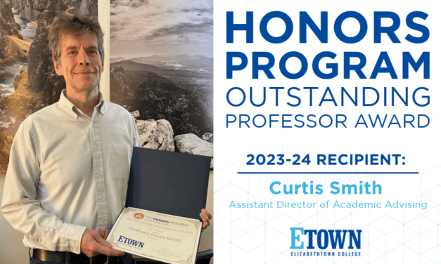 Elizabethtown College Honors Council Announces Outstanding Professor Award Recipient