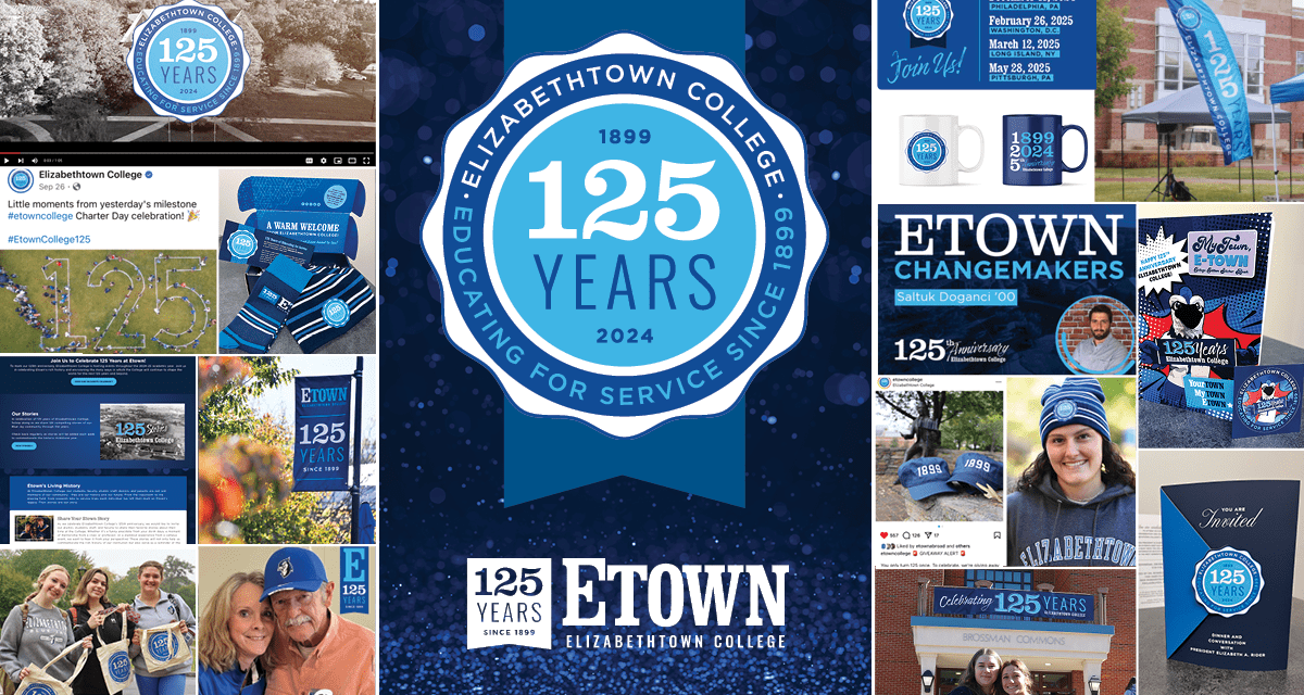 Elizabethtown College Office of Marketing and Communications Earns Award for 125th Anniversary Branding Campaign