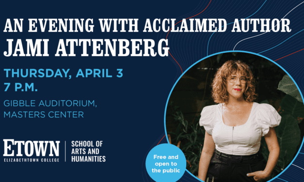 Elizabethtown College Hosts Acclaimed Author Jami Attenberg on April 3