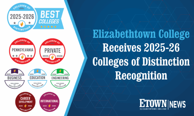 Elizabethtown College Receives 2025-26 Colleges of Distinction Recognition