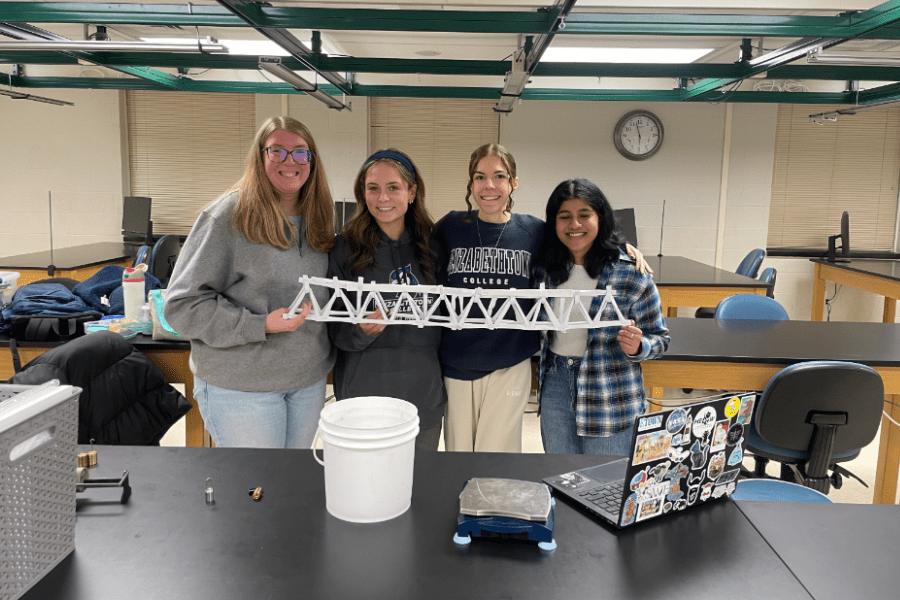 Elizabethtown College Engineering Students Participate in Bridge Design Competition