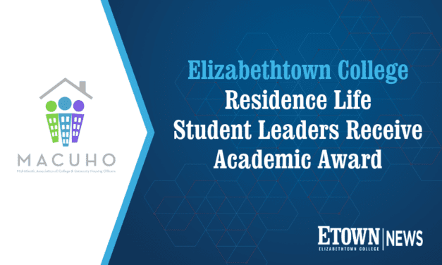 Elizabethtown College Residence Life Student Leaders Receive Academic Award