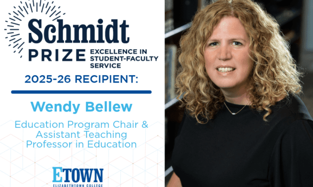 Elizabethtown College Announces Recipient of 2025-26 Schmidt Prize