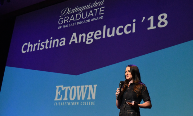 Christina Angelucci ’18 Receives Elizabethtown College’s Distinguished Graduate of the Last Decade (GOLD) Award