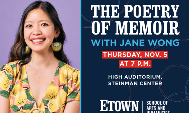 Elizabethtown College to Host Poet and Memoirist Jane Wong on Nov. 5