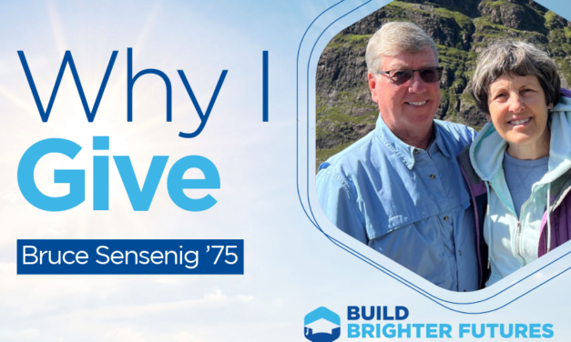 Why I Give to Etown Scholarships: Bruce Sensenig ’75